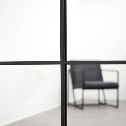 Brooklyn - Specchio Grande in Metallo Nero a Figura Intera 210cm x 120cm