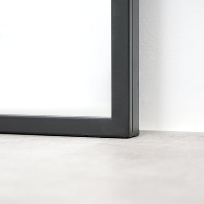 Brooklyn - Specchio Grande in Metallo Nero a Figura Intera 210cm x 120cm