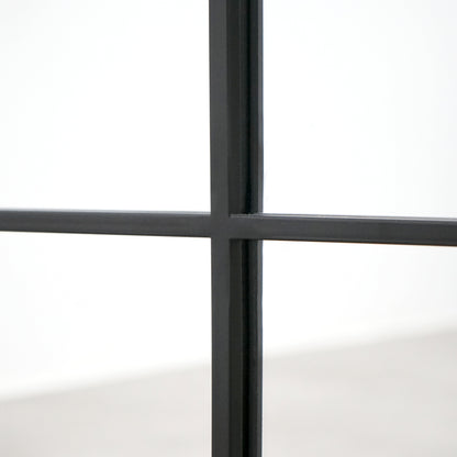 Brooklyn - Specchio Grande in Metallo Nero a Figura Intera 210cm x 120cm
