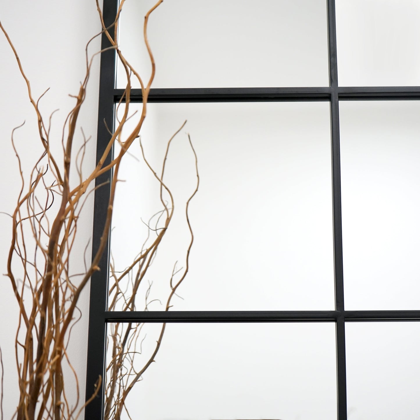 Brooklyn - Specchio Grande in Metallo Nero a Figura Intera 210cm x 120cm