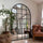Brooklyn - Specchio ad Arco in Metallo Nero Grandezza Naturale 200cm x 120cm