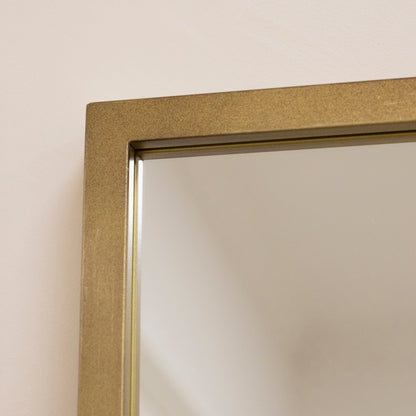Camden - Specchio a Finestra Industriale in Metallo a Figura Intera Oro 179cm x 119cm
