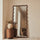 Marea - Specchio Intero Retro Ondulato in Legno Scuro 170cm x 80cm