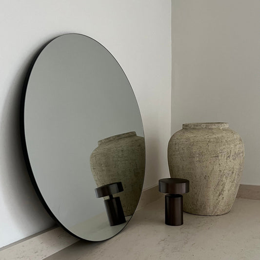 Edge - Specchio da Parete Rotondo Senza Cornice 70cm x 70cm