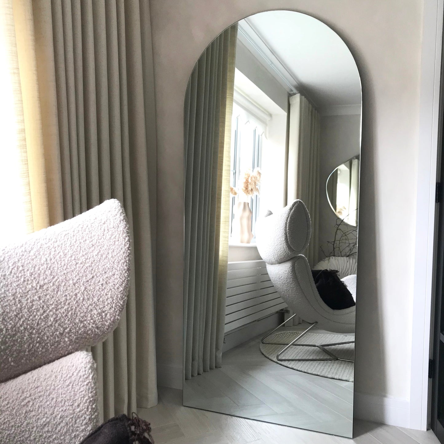 Edge - Specchio Grande ad Arco a Figura Intera Senza Cornice 179cm x 80cm