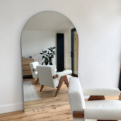 Edge - Specchio Grande ad Arco Senza Cornice a Figura Intera 179cm x 110cm
