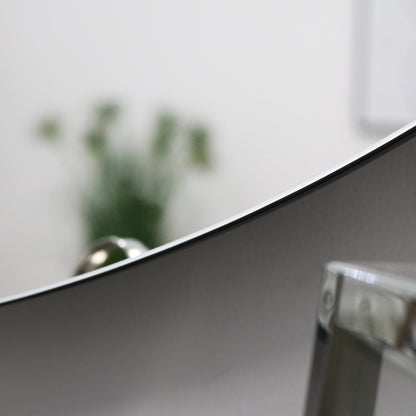Edge - Specchio da Parete Rotondo Senza Cornice Grande 90cm x 90cm