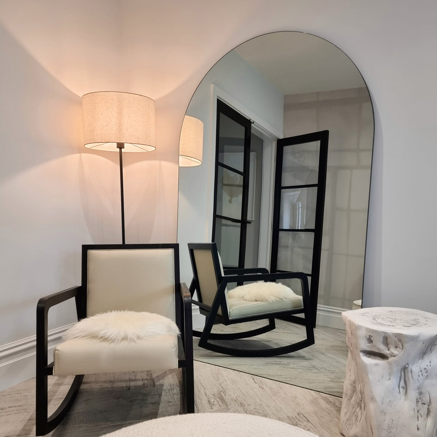 Edge - Specchio Grande ad Arco Senza Cornice a Figura Intera 179cm x 110cm