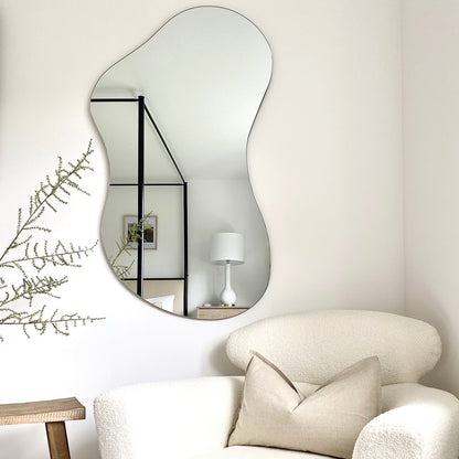 Edge - Specchio Grande a Laghetto Irregolare Senza Cornice 120cm x 70cm
