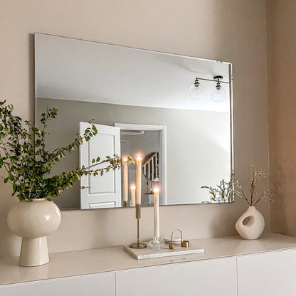 Edge - Specchio Rettangolare Senza Cornice Grande 120cm x 90cm