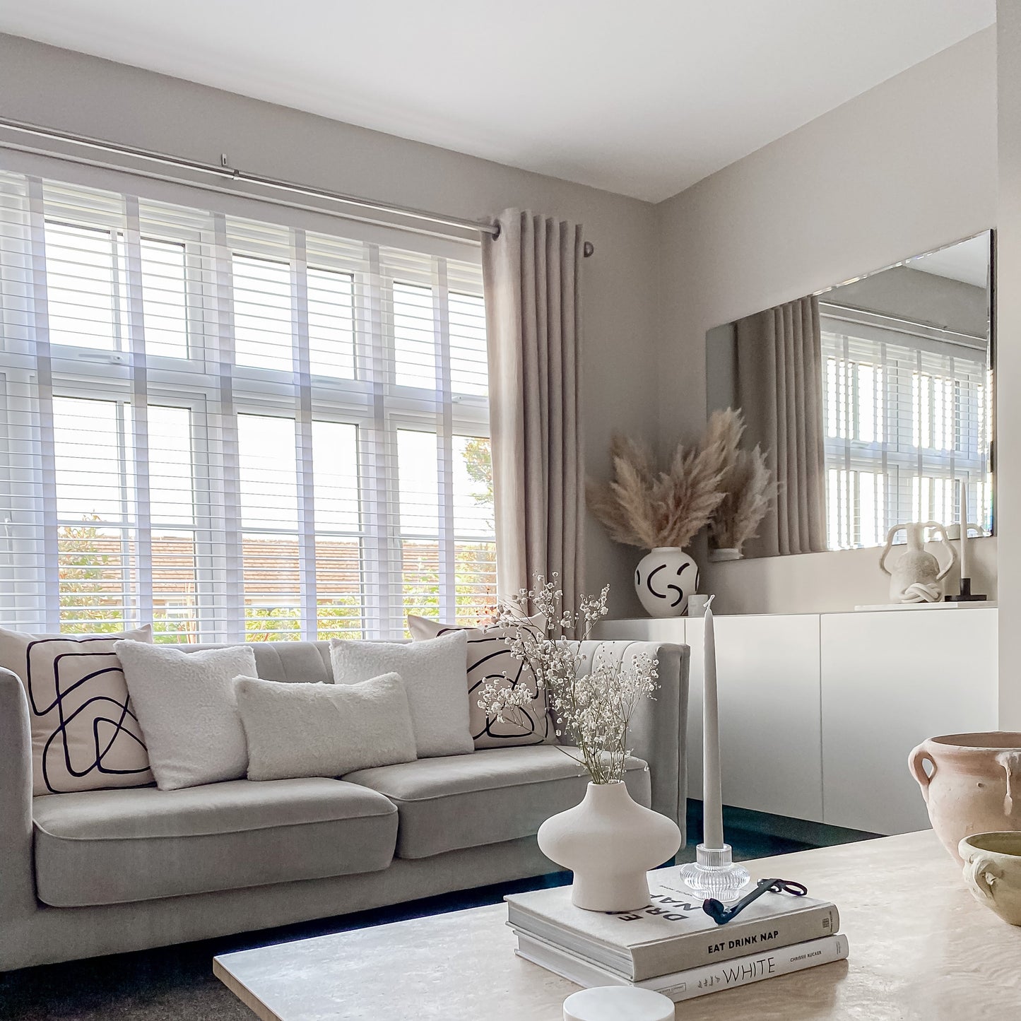 Edge - Specchio Rettangolare Senza Cornice Grande 120cm x 90cm