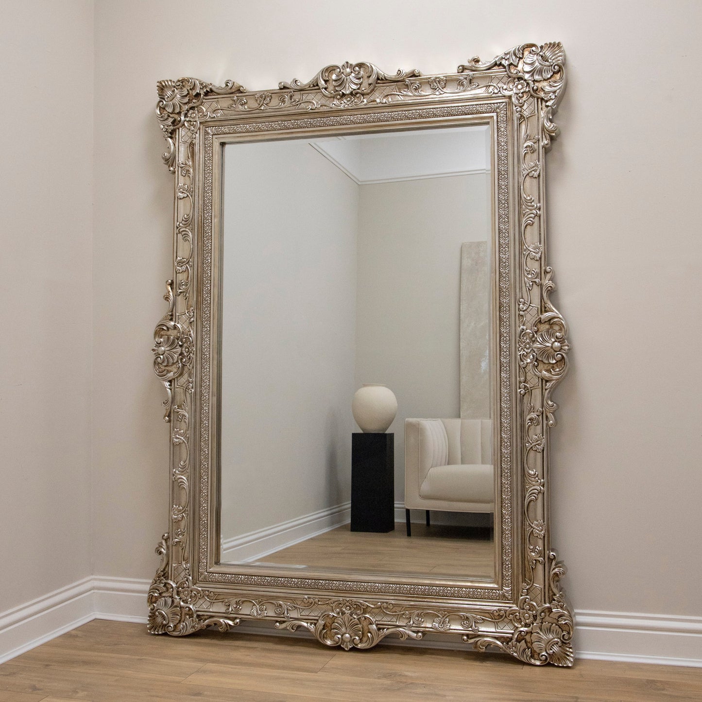 Ella Grande - Specchio da Terra Decorato Champagne 190cm x 140cm