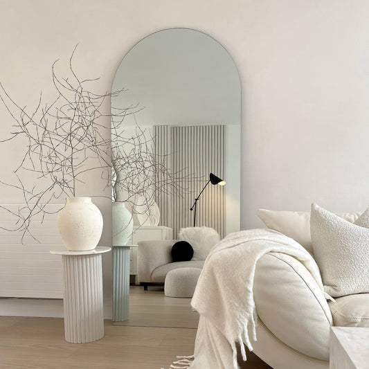 Edge - Specchio Grande ad Arco a Figura Intera Senza Cornice 179cm x 80cm