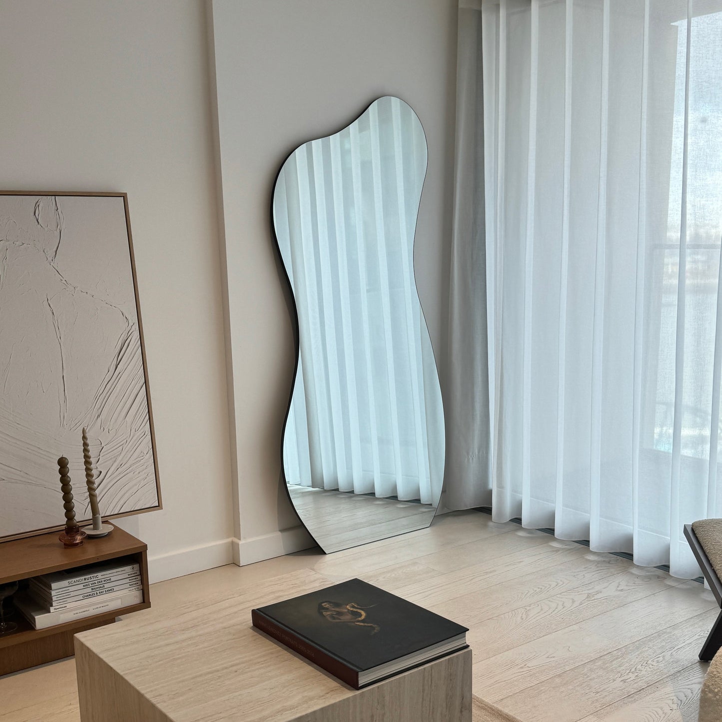 Edge - Specchio Grande a Laghetto Senza Cornice a Figura Intera 170cm x 80cm