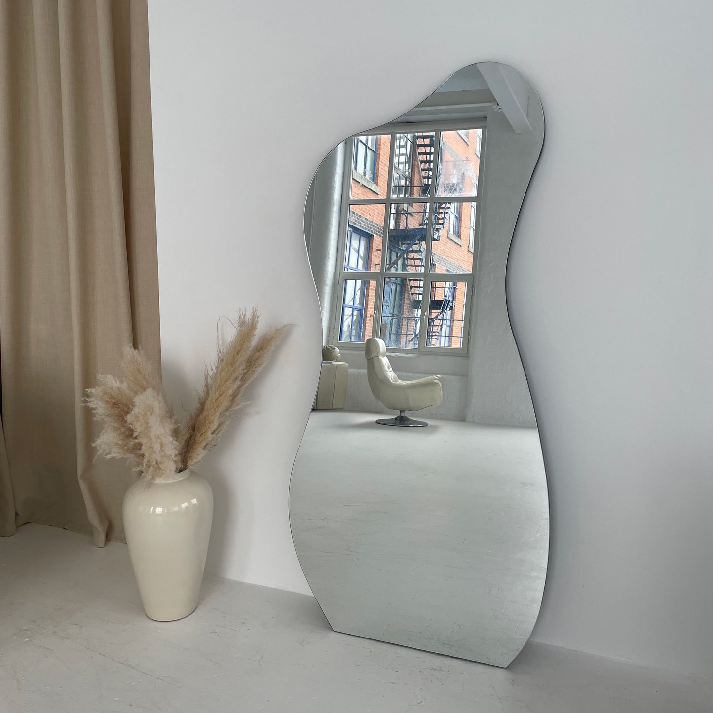 Edge - Specchio Grande a Laghetto Senza Cornice a Figura Intera 170cm x 80cm
