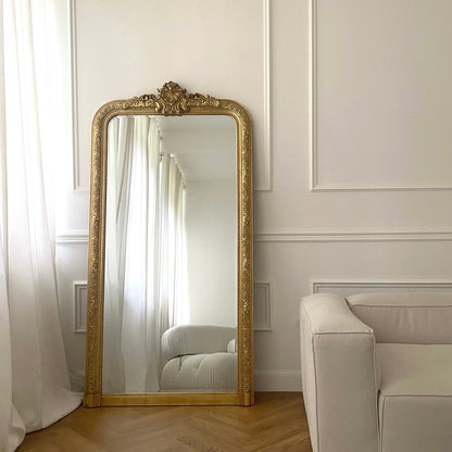 Kensington - Specchio Decorato Oro a Figura Intera 196cm x 100cm