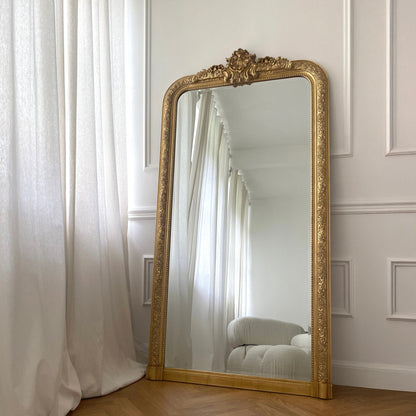Kensington - Specchio Decorato Oro a Figura Intera 196cm x 100cm