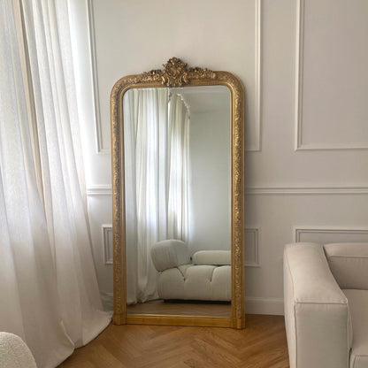 Kensington - Specchio Decorato Oro a Figura Intera 196cm x 100cm