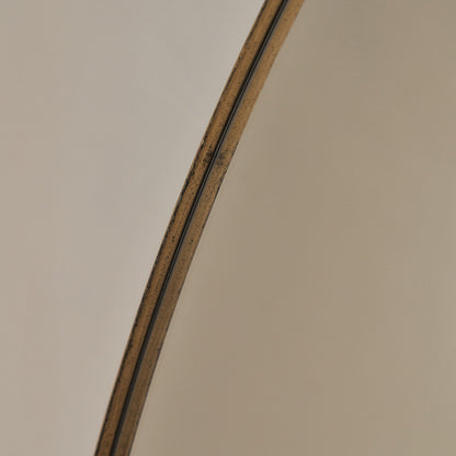 Theo - Specchio da Parete Grande in Metallo Rotondo Oro 120cm x 120cm