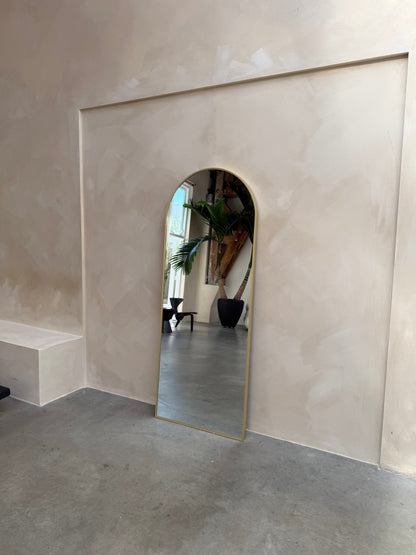 Specchio da Parete Rettangolare Mini Moon Loft - Oro, 180cm x 70cm