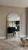 Specchio Rettangolare Moon Loft - Grande Formato 200x100 cm, Finitura Oro
