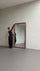 Elin Walnut – Specchio da Terra Rettangolare in Legno Massello 200 x 100 cm