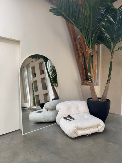 Specchio Gigante Moon | Design Contemporaneo 200 cm x 120 cm - Bianco