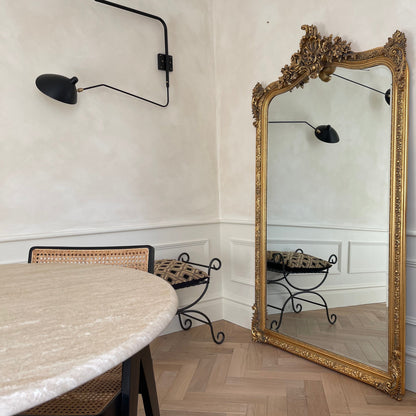 Francesca - Specchio Intero Arcuato Decorato Oro 185cm x 100cm