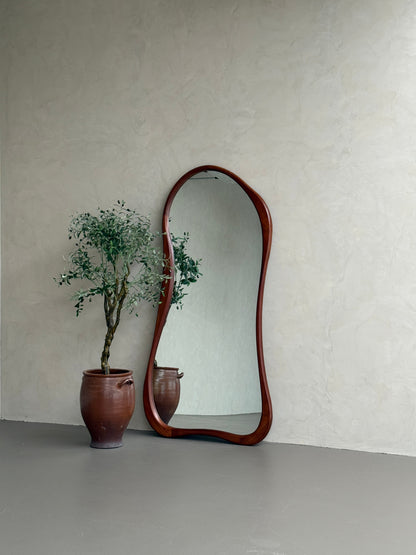 Specchio da Terra Organico in Legno Mira Walnut – 200 x 100 cm