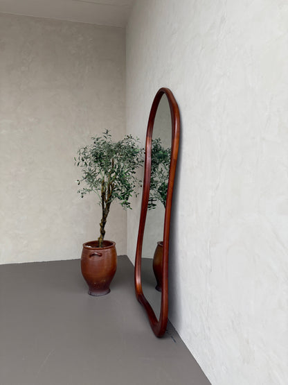 Specchio da Terra Organico in Legno Mira Walnut – 200 x 100 cm