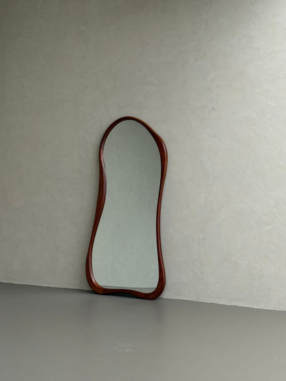 Specchio da Terra Organico in Legno Mira Walnut – 200 x 100 cm