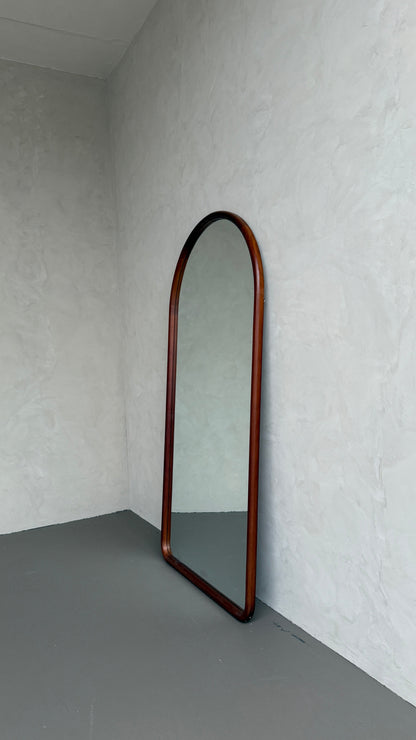 Celine Walnut – Specchio ad Arco in Legno Massello | 200cm x 100cm
