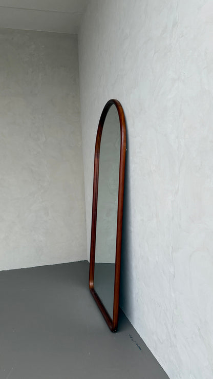 Celine Walnut – Specchio ad Arco in Legno Massello | 200cm x 100cm