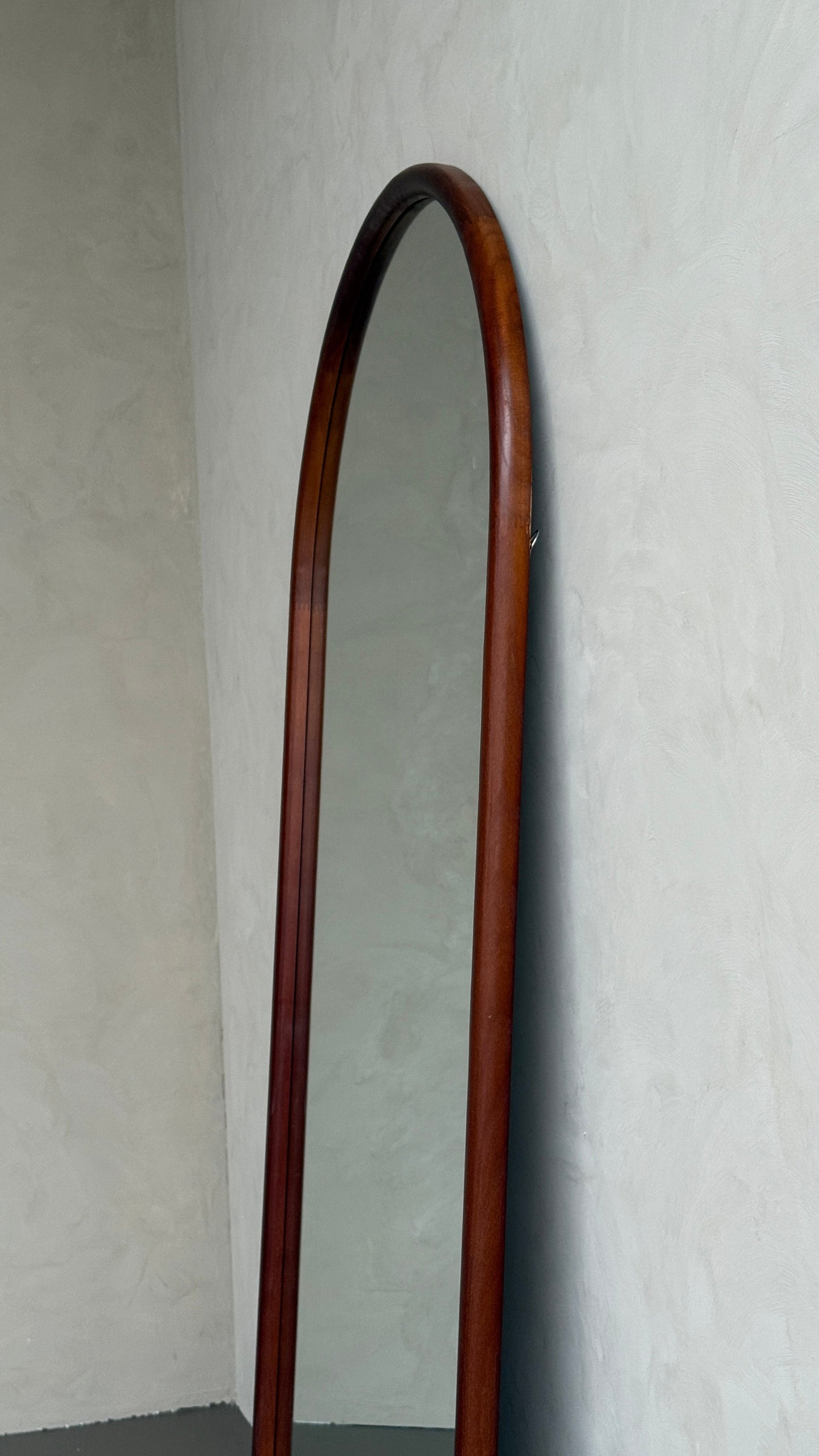 Celine Walnut – Specchio ad Arco in Legno Massello | 200cm x 100cm