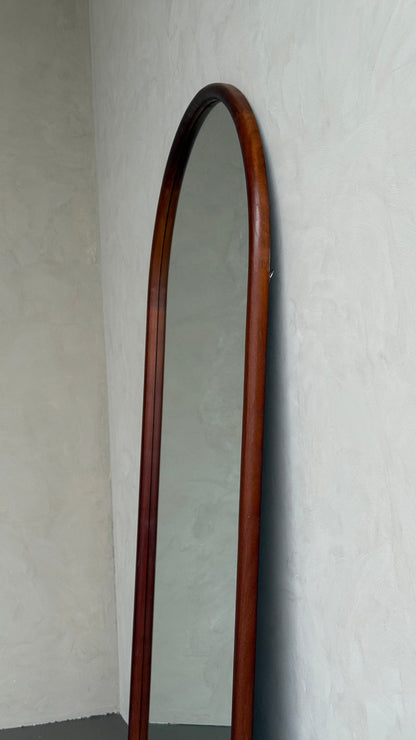 Celine Walnut – Specchio ad Arco in Legno Massello | 200cm x 100cm