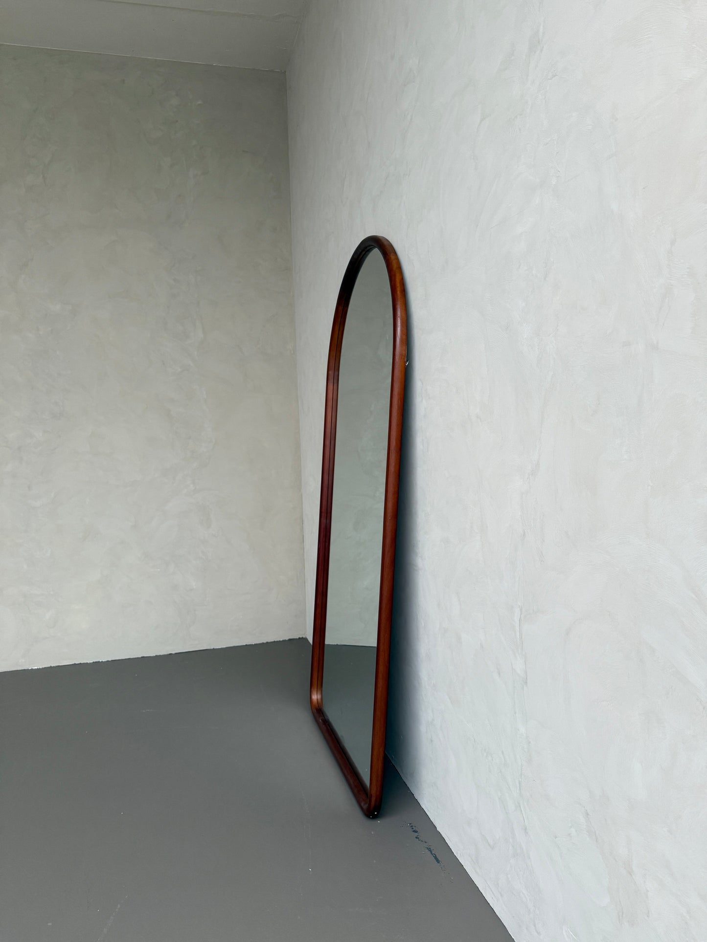 Celine Walnut – Specchio ad Arco in Legno Massello | 200cm x 100cm