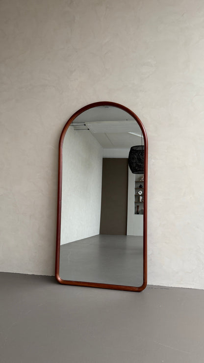 Celine Walnut – Specchio ad Arco in Legno Massello | 200cm x 100cm