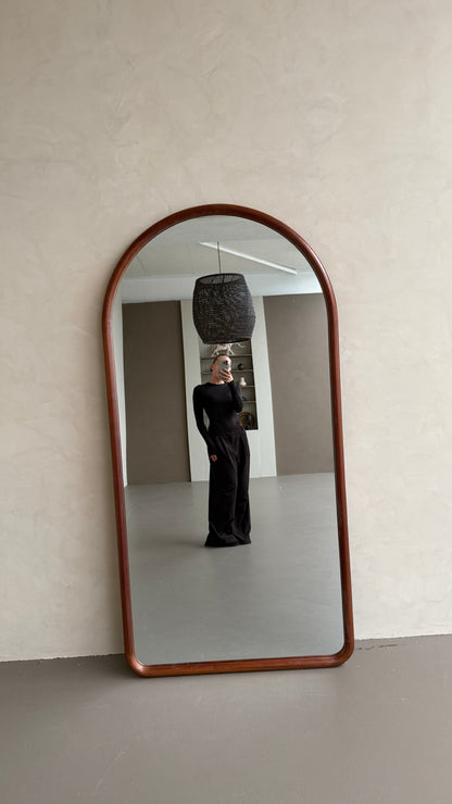 Celine Walnut – Specchio ad Arco in Legno Massello | 200cm x 100cm