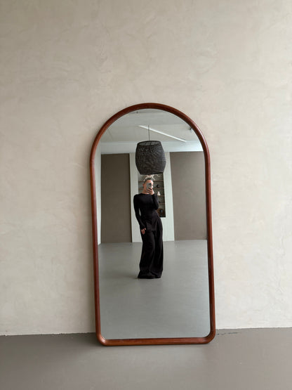 Celine Walnut – Specchio ad Arco in Legno Massello | 200cm x 100cm