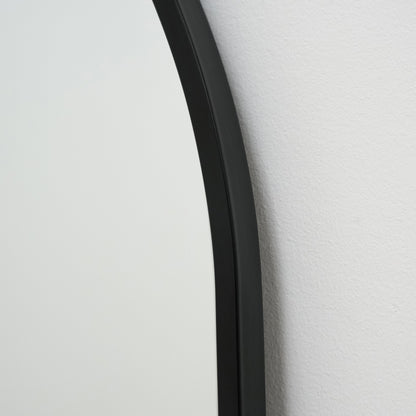 Liberty - Specchio in Metallo ad Arco Nero a Figura Intera 160cm x 60cm