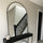 Liberty - Specchio Sopracamino Arcuato in Metallo Nero 120cm x 90cm