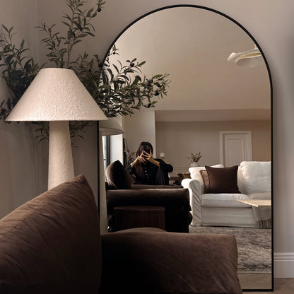 Liberty - Specchio ad Arco in Metallo Nero a Figura Intera 180cm x 110cm