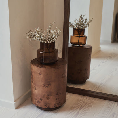 Lilia - Specchio ad Arco in Legno Scuro a Figura Intera 170cm x 80cm