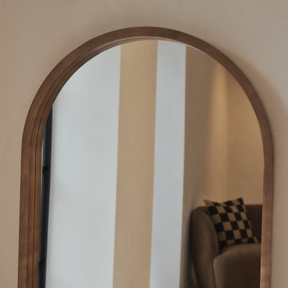 Lilia - Specchio ad Arco Full Length in Legno Caldo 170cm x 80cm