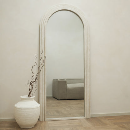 Luciana - Specchio ad Arco in Cemento a Figura Intera 180cm x 80cm