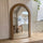 Luciana - Specchio ad Arco in Legno Lavato a Figura Intera 180cm x 110cm