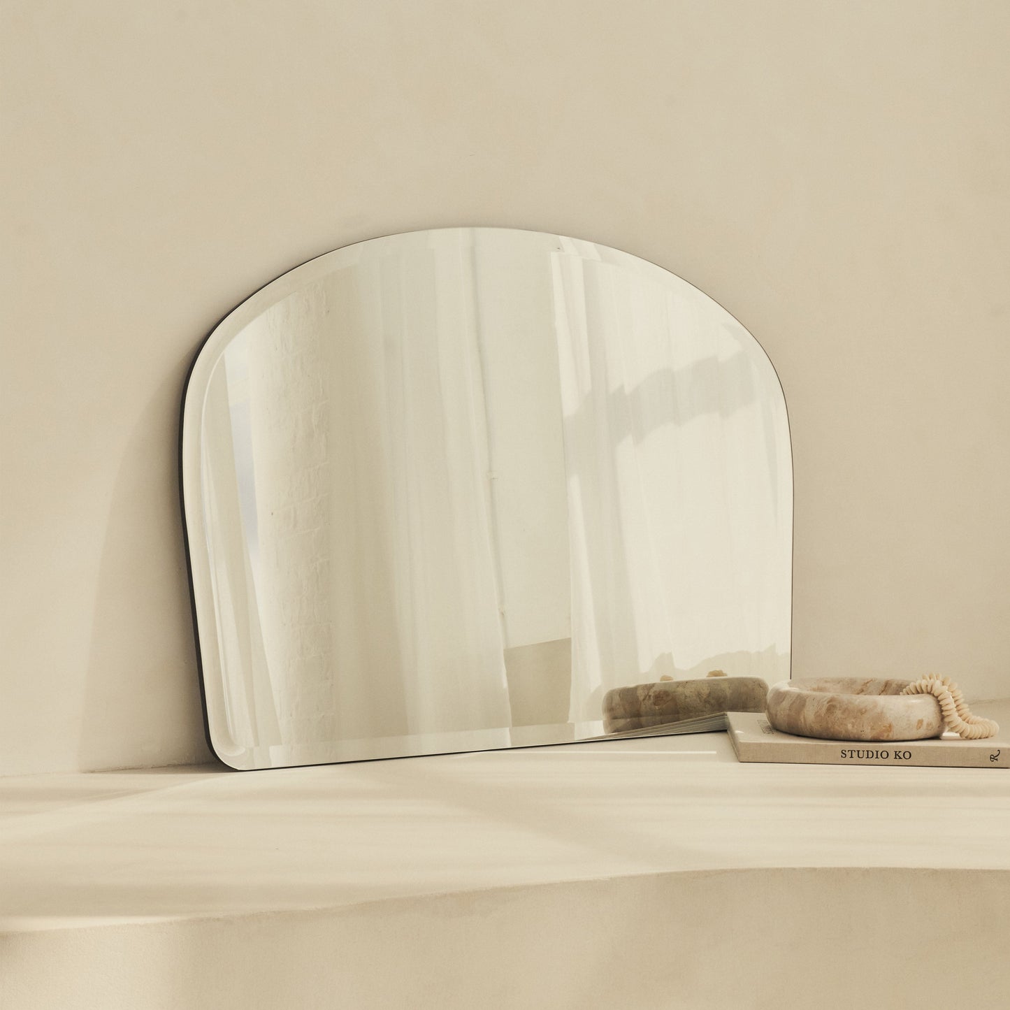 Vienna - Specchio Grande Senza Cornice Bisellato Sopracamino 95cm x 70cm