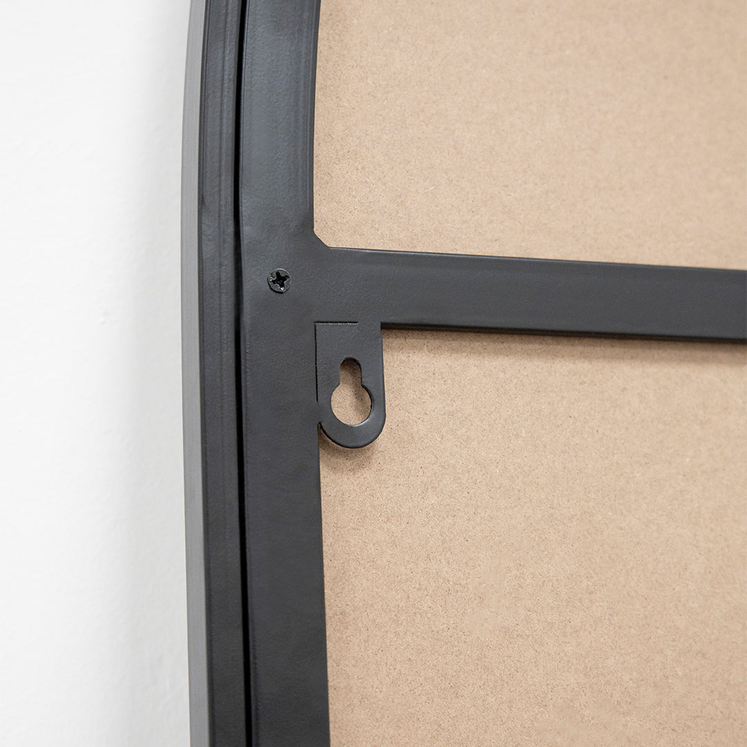 Liberty - Specchio ad Arco in Metallo Nero a Figura Intera 180cm x 110cm