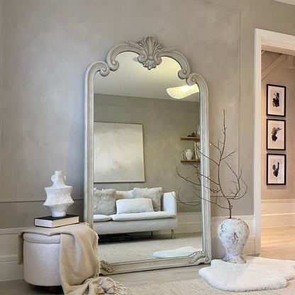 Pelazzo - Specchio Ornato Grande in Cemento a Figura Intera 185cm x 104cm