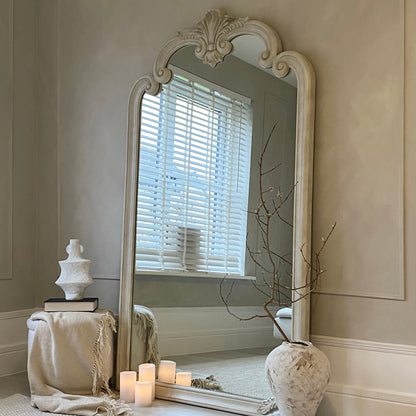 Pelazzo - Specchio Ornato Grande in Cemento a Figura Intera 185cm x 104cm
